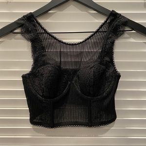 Victoria’s Secret Lace Corset Crop Top